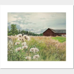 The Barn on the Meadow Posters and Art